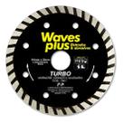 Kit 10 Discos Diamantados Wave Plus Black 110mm 20mm Preto