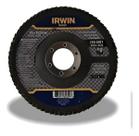 Kit 10 Discos Flap zirconia 4.1/2" X 7/8" Grão 60 Irwin