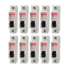Kit 10 disjuntor din mono c501 1p - 50a - 5ka 240/415v Kit 10 disjuntor din mono c501 1p - 50a - 5ka 240/415v