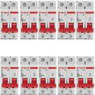 Kit 10 Disjuntor Steck 50A Curva C SDD62C50 2 polos 3ka