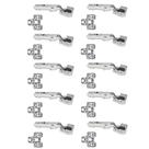 Kit 10 Dobradiçaa 35mm 105º Reta Metalla 110 com Calço Clip-On e Amortecedor Hafele