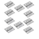 Kit 10 Dobradiças Inox 304 38x34mm Com Pino Fixo Reforçada Kit 10 Dobradiças Inox 304 38x34mm Com Pino Fixo Reforçada