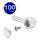 Kit 10 Ducha Higiênica Completa C/ Registro 1/4 Volta Ducha De Mão Cromada Abs Flexível Inox De 1,20 M Mod. Alavanca C70