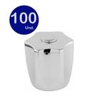 Kit 10 Ducha Higiênica Completa C/ Registro 1/4 Volta Ducha De Mão Cromada Metal Flexível Inox De 1,20 M Mod. Alavanca C