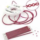 Kit 10 elastic bengala vinho + 1 corrente vinho médio 1,5m Kit 10 elastic bengala vinho + 1 corrente vinho médio 1,5m
