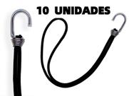 Kit 10 Elásticos Extensor Borracha p/ Caminhão Carreta PRETO