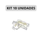 KIT 10 Emenda Curva L Fita LED 10mm 12V 24V