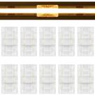 KIT 10 EMENDA RETA CONECTOR DE FITA DE LED 8mm KIT 10 EMENDA RETA CONECTOR DE FITA DE LED 8mm