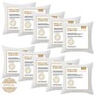 Kit 10 Enchimento Refil Almofada 50x50 cm Fibra Siliconada Suporte Firme