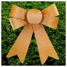 Kit 10 Enfeite árvore Natal Laço Dourado 17,5cm Kit 10 Enfeite árvore Natal Laço Dourado 17,5cm