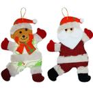 Kit 10 Enfeites Árvore De Natal Papai Noel E Urso Natalino Kit 10 Enfeites Árvore De Natal Papai Noel E Urso Natalino