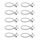Kit 10 Engate Flexível Trançado Aço Inox 40cm Quente Fria