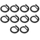 Kit 10 Engates Flexível Mangueira Chuveirinho Preto Para Ducha Higiênica 180 Cm Lavatório