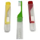 Kit 10 Escova Dental Adulto Macia Cabo Acoplável p/ viagem