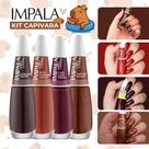 Kit 10 Esmaltes Capivara Tons Marrom Chocolate Nude Terrosos Esmaltes Impala Atacado