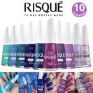 Kit 10 Esmaltes Risqué Tons Roxo Lilás Azul Esmalte Atacado Nova Coleção