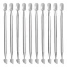 Kit 10 Espátula Dupla Empurrador Inox Profissional