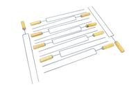 Kit 10 Espeto Duplo Profissional Para Linguiça Churrasco