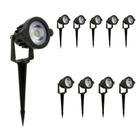 Kit 10 Espetos Jardim 5W 6500k B Frio IP65 Bivolt - Galaxy