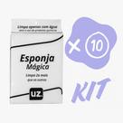 Kit 10 Esponja Mágica Limpeza Pesada Remove Manchas Riscos Bucha Multiuso Limpa Parede Mesa