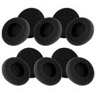 KIT 10 Espuma 4,8cm x 1,4cm Preta Fechada Para Headset Felitron Inova ITM CDX066 Conduvox