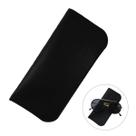 Kit 10 Estojo Porta Oculos De Sol Feminino Masculino Capinha Fino Para Bolsa material ecológico Preto