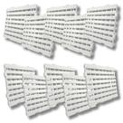 Kit 10 Estrado Palete Pallet Plástico Piso 50x50x2,5cm Reforçado Modular Branco