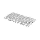 Kit 10 Estrados Piso Deck Plásticos 50x25x2,5cm Branco