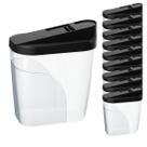 Kit 10 Farinheiras Açucareira Porta Sabão Preto Vermelho - Uninjet