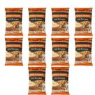 Kit 10 Farofa de Mandioca Temperada Com Torresmo 250g Saborosa