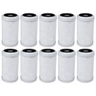 Kit 10 Filtro Em Carbon Block 5'' X 2 1/2 5 Micra Cor Cinza