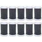 Kit 10 Filtro Refil Carbon Block Aquablock 5 Carvão Aquaplus
