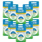 Kit 10 Fio Dental Oral-b Essential Floss Encerado Menta 50m