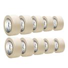 Kit 10 Fita Crepe Larga Branca 48mm X 50 Mts Pintura Reforma