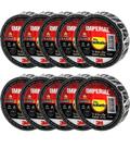 Kit 10 fita isolante 3m imperial 18mmx20mt