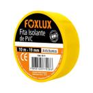 Kit 10 Fita Isolante Antichamas Amarela 19mm x 10m - Foxlux
