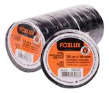 Kit 10 Fita Isolante Foxlux PVC Antichamas Alta Aderência e Isolamento até 600V