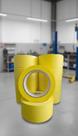 Kit 10 Fitas Crepe Automotiva Amarela 48mm x 40m