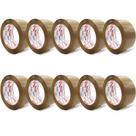 Kit 10 Fitas Empacotamento Embalagem Marrom 48mm x 100m Adelbras