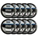 Kit 10 Fitas Isolante Tekbond 19mm X 10 Metros Cor Preto