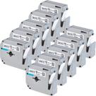 Kit 10 Fitas Rotuladoras Plásticas Compatíveis 12mm Branca MK231