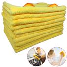Kit 10 Flanelas de Microfibra Premium Para Carro Casa Limpeza em geral Seca Não Arranha 60x40cm
