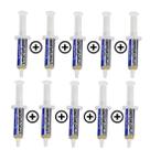 Kit 10 Fluxo de Solda Pastoso Implastec Rma-223 Reflow Reballing 10G Seringa