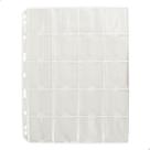 Kit 10 Folhas para Moedas 28x23 PCCB 20 Bolsos Sem Aba