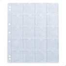 Kit 10 Folhas para Moedas 28x24 Nacional 20 Bolsos sem Aba