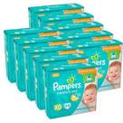 KIT 10 FRALDAS PAMPERS CONFORT SEC XG/34 = 340un