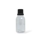 Kit 10 Frasco Pet 30ml Cilíndrico com Tampa Lacre Preta
