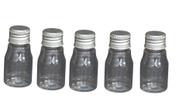 Kit 10 Frasco Pet De 10ml tampa prata P/ Personalizar Festa