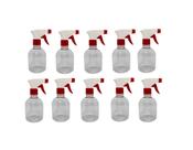 Kit 10 Frasco Pulverizador / Borrifador 350ml - VERMELHO E BRANCO