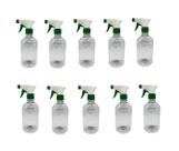 Kit 10 Frasco Pulverizador / Borrifador 500ml - VERDE E BRANCO